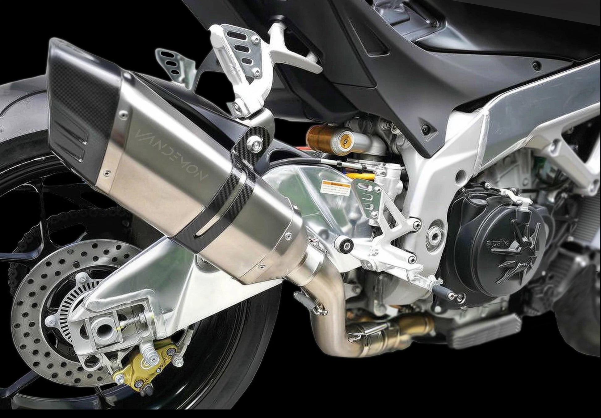 2015-2020 Aprilia RSV4 Titanium Muffler