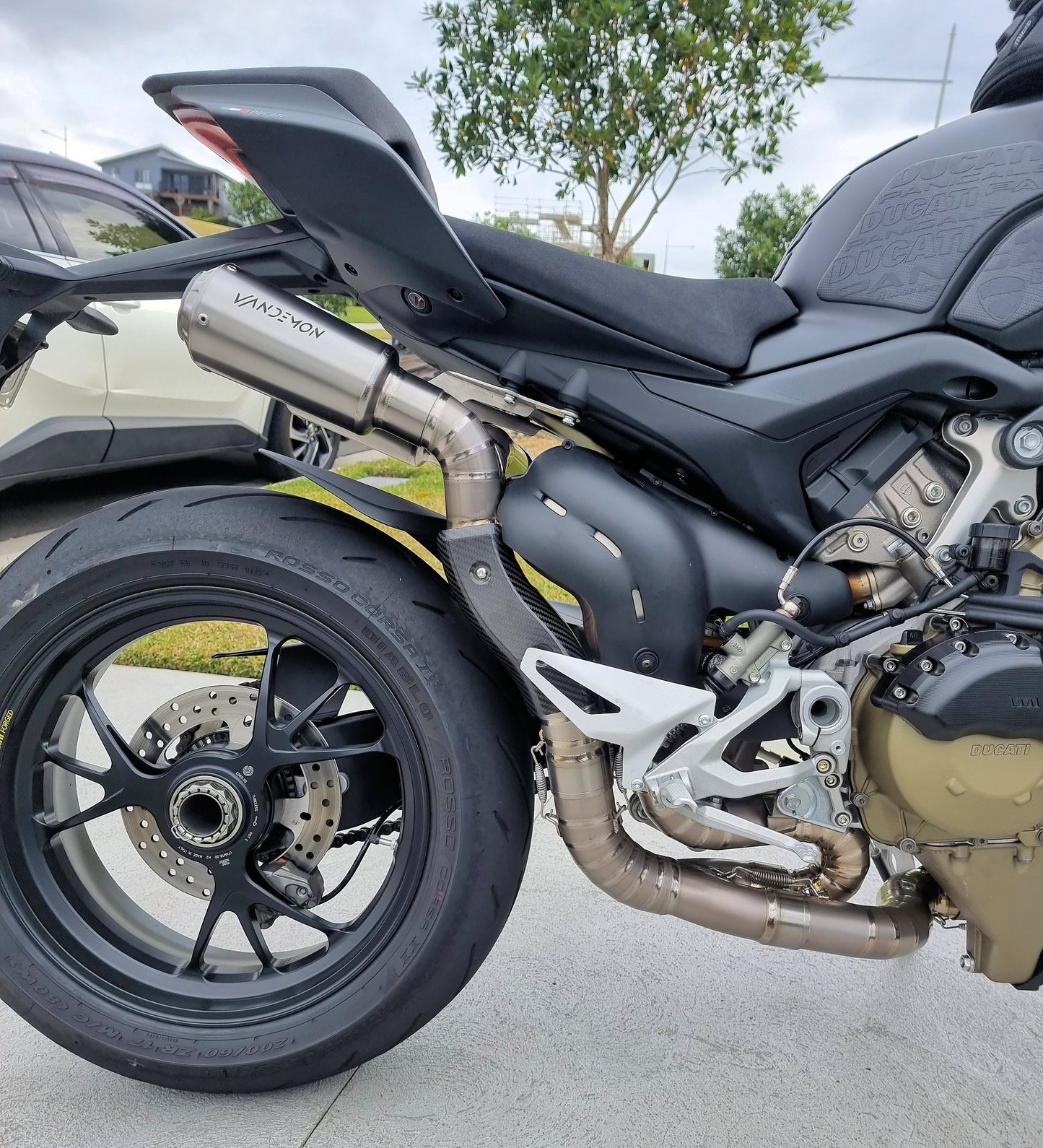 Ducati Panigale & Streetfighter V4 Titanium High Mount 3/4 Slip-On 2018-22