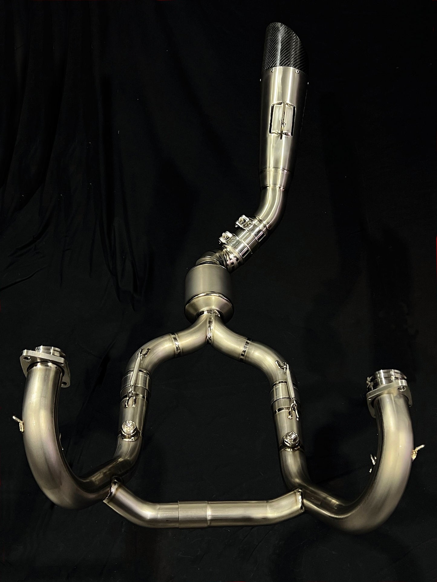 BMW R NINET Titanium Headers Front