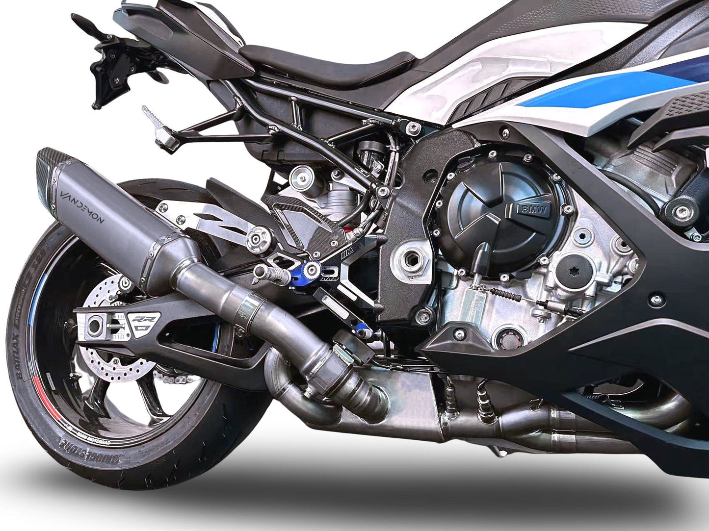 宝马 S1000R、S1000RR 和 M1000R Vandemon 钛合金双模隐形排气管 2021-24