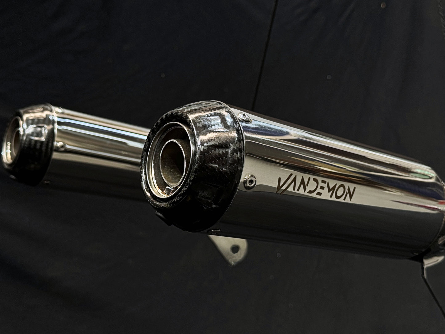 CFMOTO 500SR VROOM Vandemon High Mount Stainless Steel Exhaust System