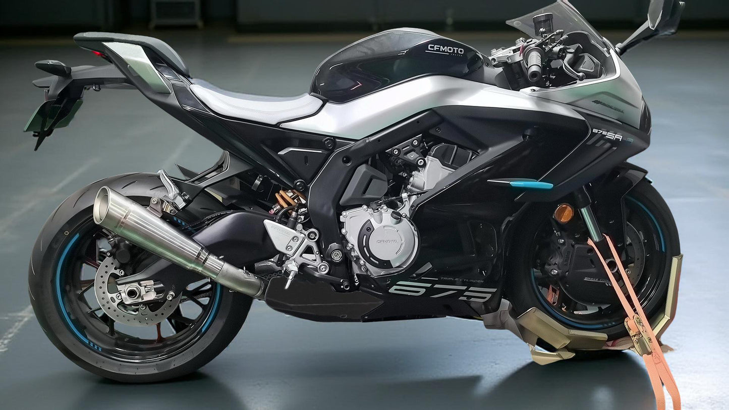 CFMOTO 675SR-R, 675SR-S, 675NK Side Mount Titanium Exhaust System