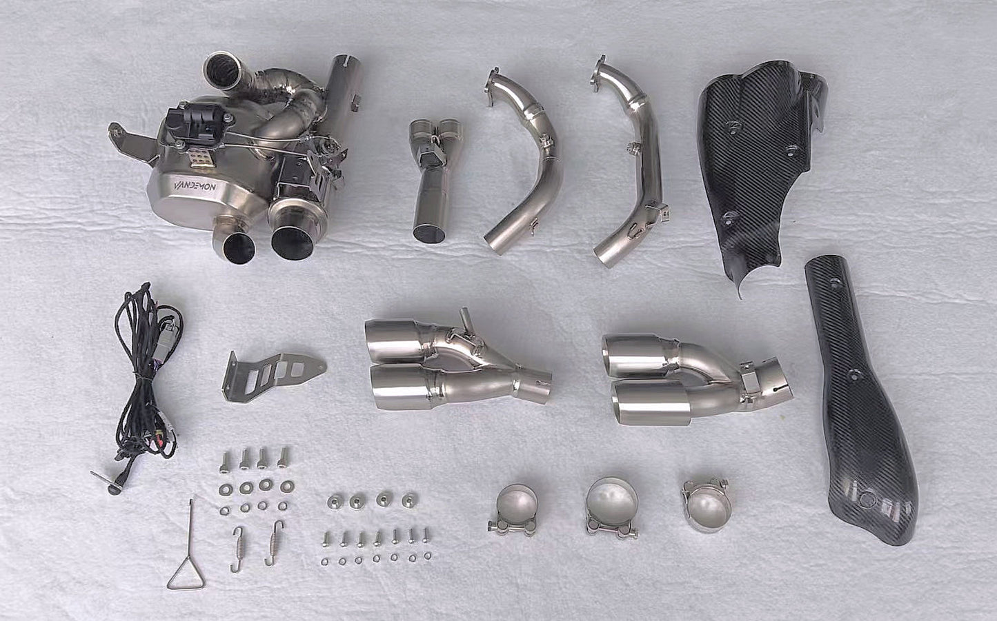 Ducati Diavel V4 Stealth Bimodal Quattro Titanium Exhaust System 2023-2024