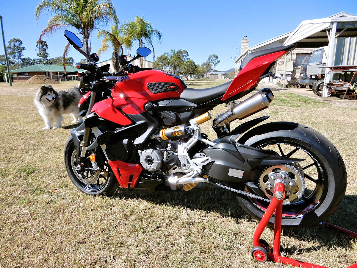 Sistema de escape de montaje alto de titanio completo para Ducati Panigale/ Streetfighter V2 955 2020-24