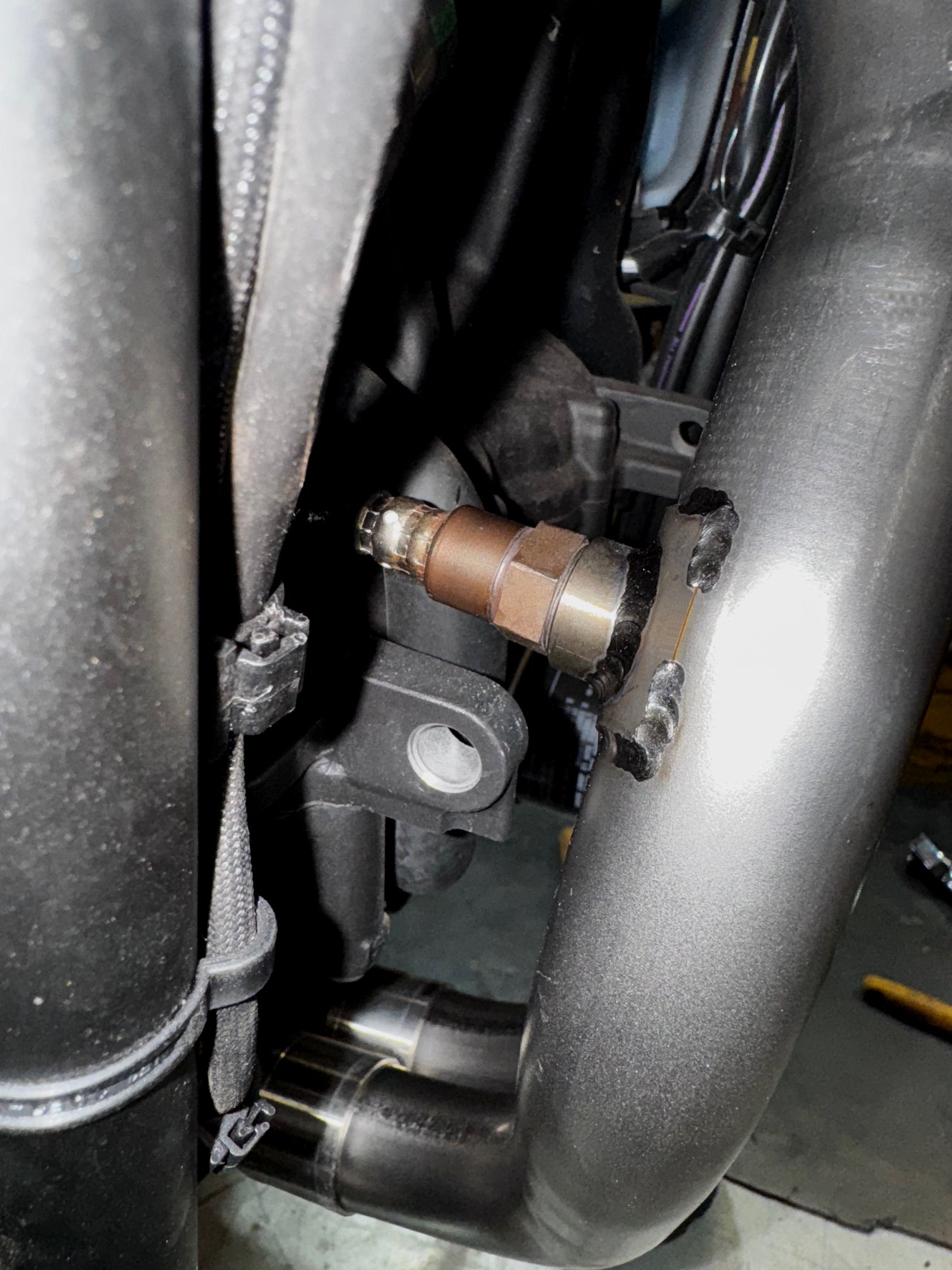 A Close up view of second O2 sensor.