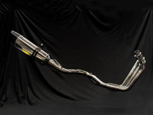 A Vandemon silver exhaust pipe