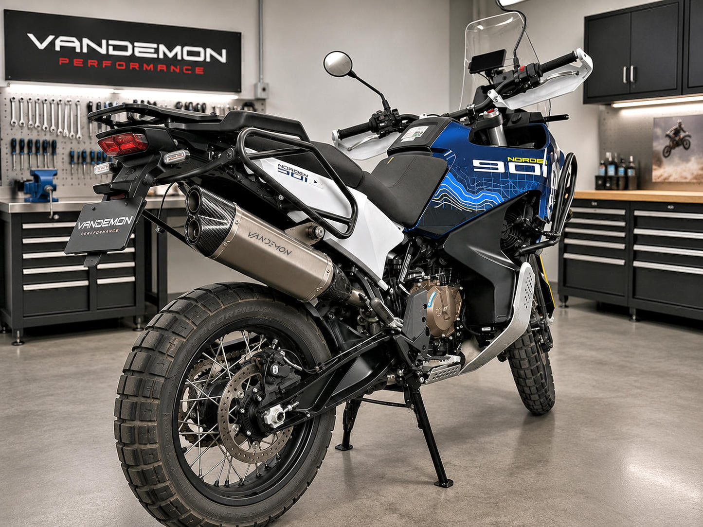Sistema de escape de titanio y eliminación de catalizador para KTM 790/890 Duke y R 2017-2024