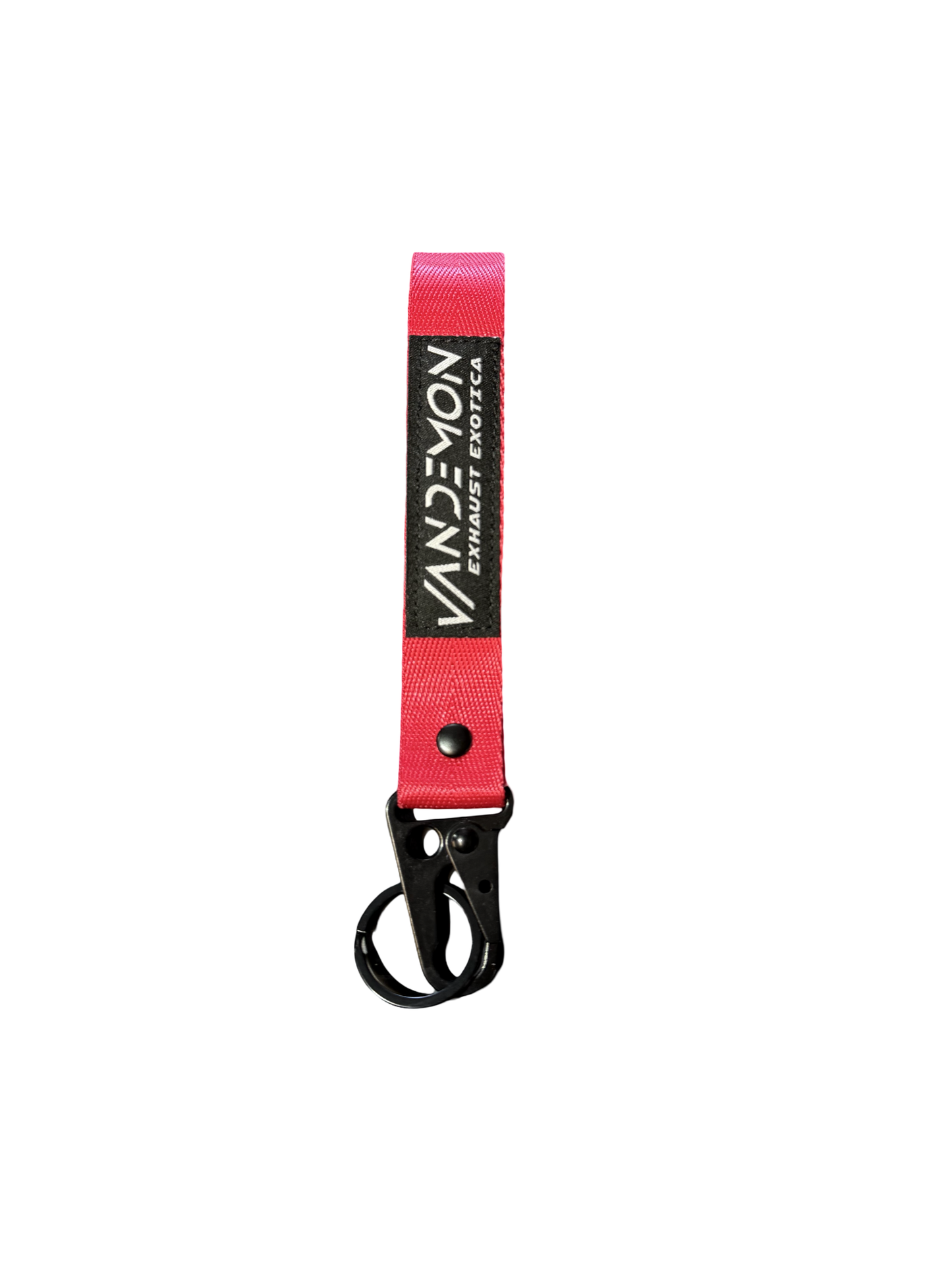 A Red Vandemon Jet Tag Key Ring.