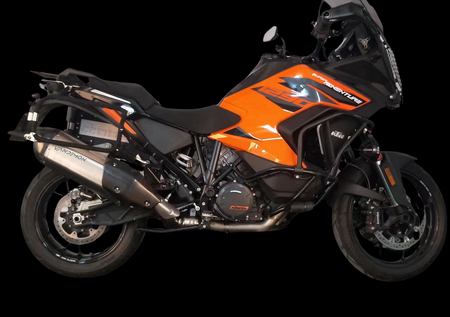 Sistema de escape completo de titanio Vandemon para KTM 1290 Super Adventure S & R 2020-2024