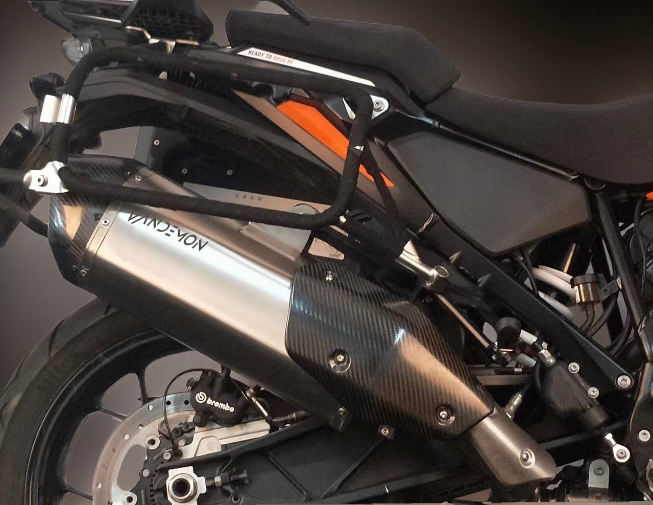 Sistema de escape completo de titanio Vandemon para KTM 1290 Super Adventure S & R 2020-2024