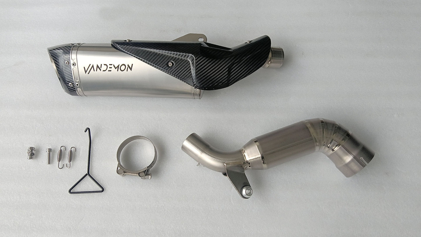 Sistema de escape de titanio para KTM RC 390 y 390 DUKE 2022-2023
