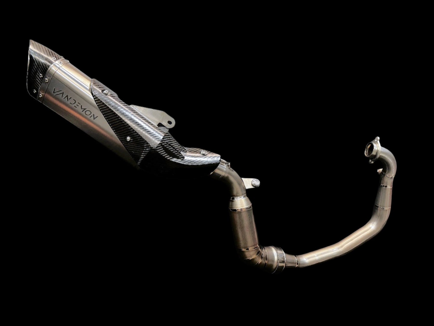 Sistema de escape de titanio para KTM RC 390 y 390 DUKE 2022-2023