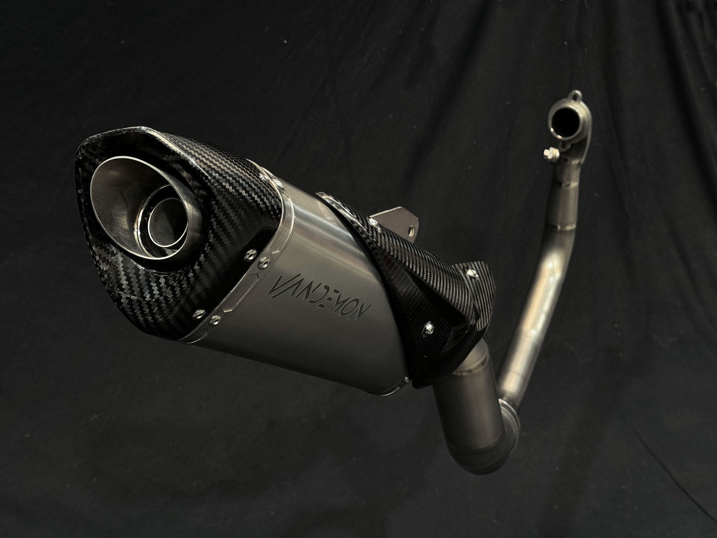 Sistema de escape de titanio para KTM RC 390 y 390 DUKE 2022-2023