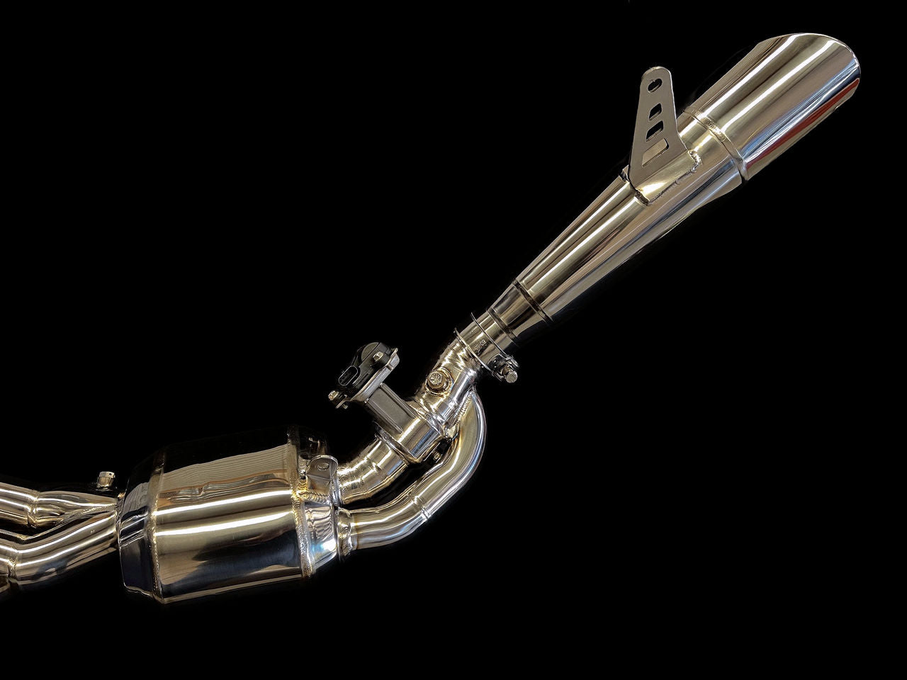Kawasaki H2, H2R Vandemon Bimodal Stealth Titanium Exhaust System