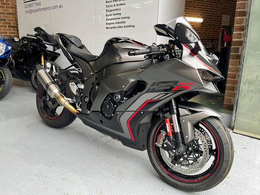 A detailed view of Kawasaki ZX-10R
