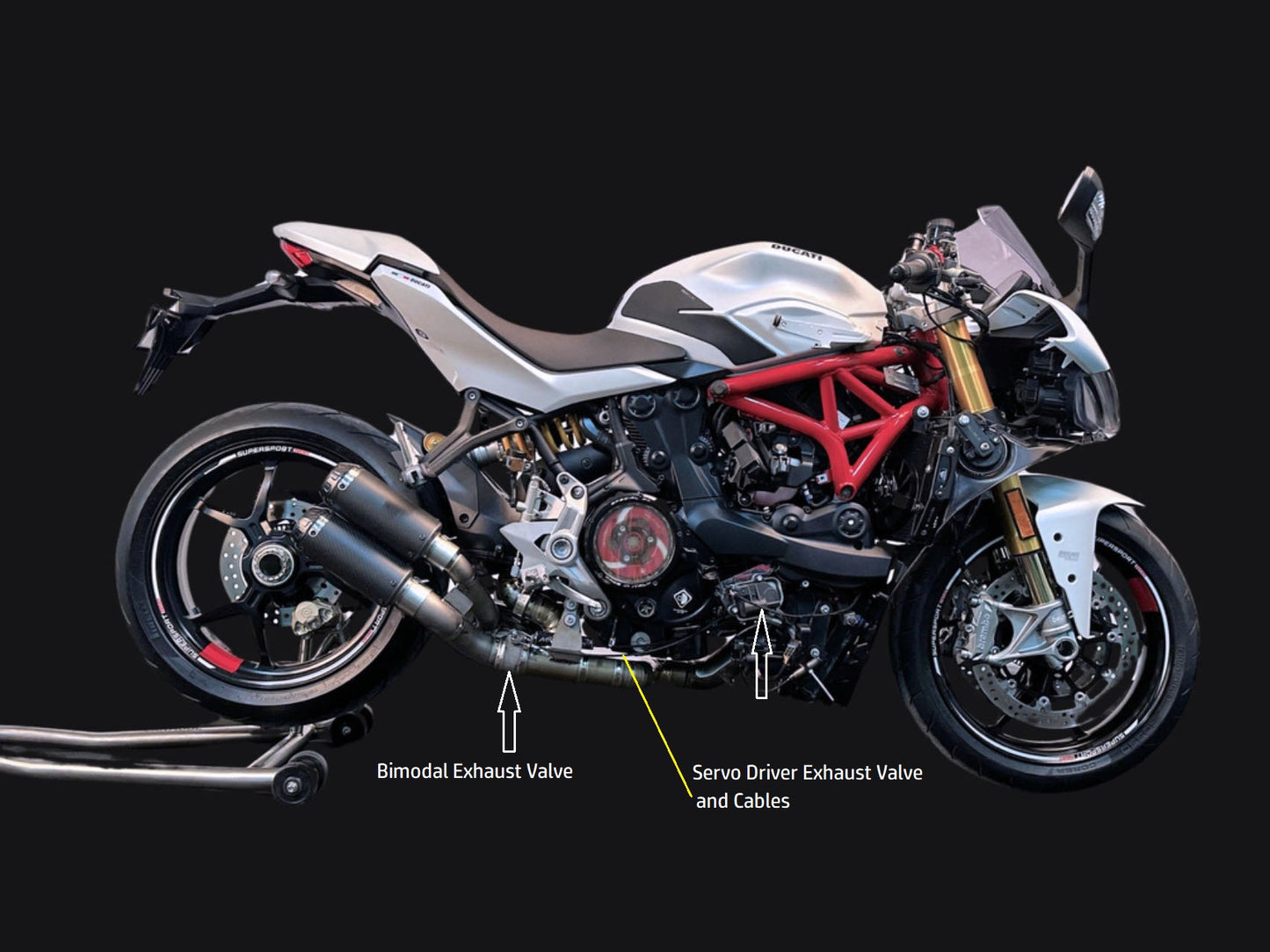 Ducati Supersport 950 Vandemon Bimodal Stealth Titanium Slip-On 2021-25
