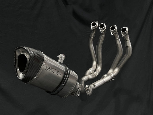 Vandemon titanium exhausts system baffle removed.