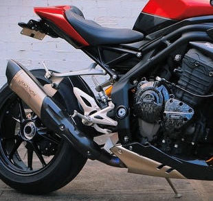 Silenciador deslizante de titanio para Triumph Speed Triple 1200RS y RR