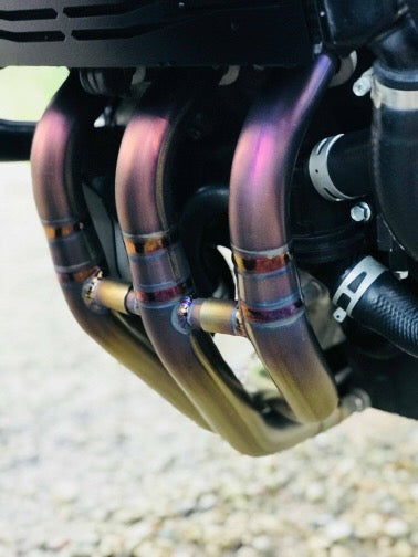 Sistema de escape de titanio para Yamaha GEN1 y 2 MT09 FZ09 XSR900 2014-2020