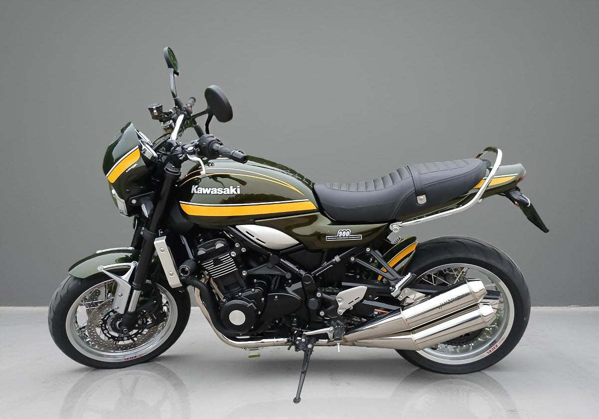 Sistema de escape de acero inoxidable Vandemon Cafe Racer Retro para Kawasaki Z900RS 2018-24