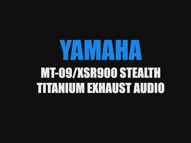 Yamaha stealth titanium exhaust video