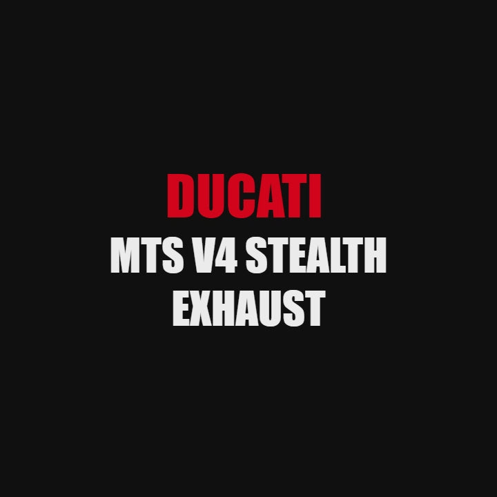 A video of a ducati MTS V4 stealth exhausts motorcycle feauturing its sound.