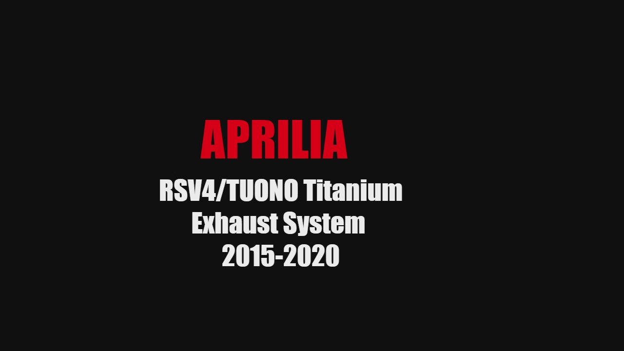 Audio APRILIA RSV4  TUONO Vandemon Titanium Exhaust System