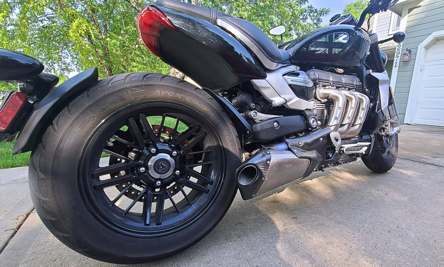 Triumph Rocket 3R, GT and Storm Titanium Slip-On Mufflers 2019-2025