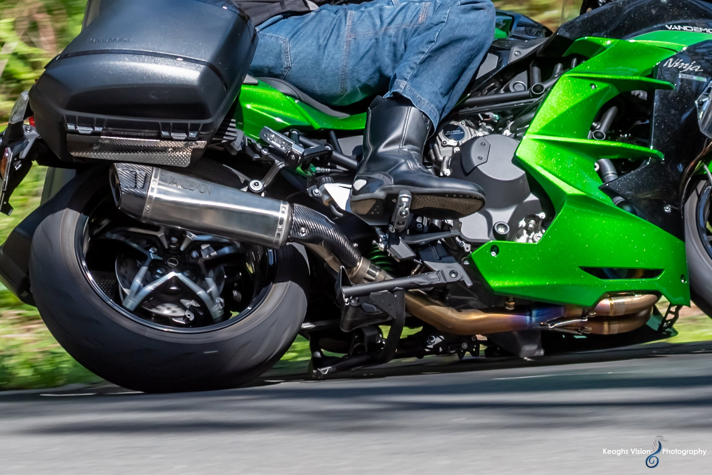 Kawasaki H2 SE SX Vandemon Titanium Exhaust System 2018-25