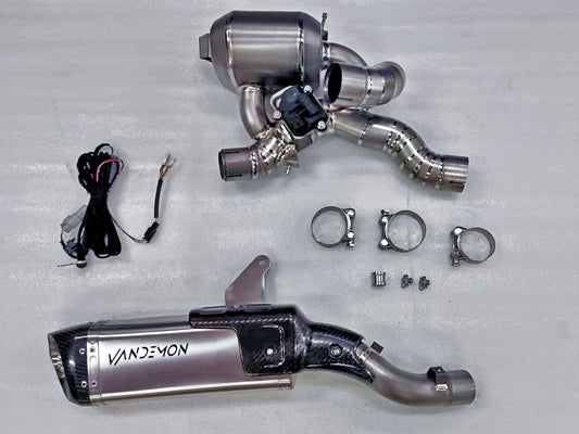 Ducati Multistrada V4 Cat Delete Bimodal Stealth Titanium Slip-On Exhaust