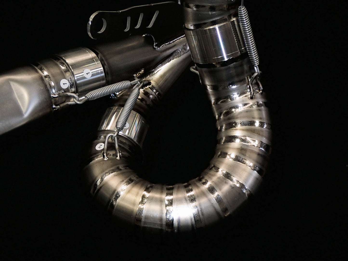 Sistema de escape de montaje alto de titanio completo para Ducati Panigale/ Streetfighter V2 955 2020-24