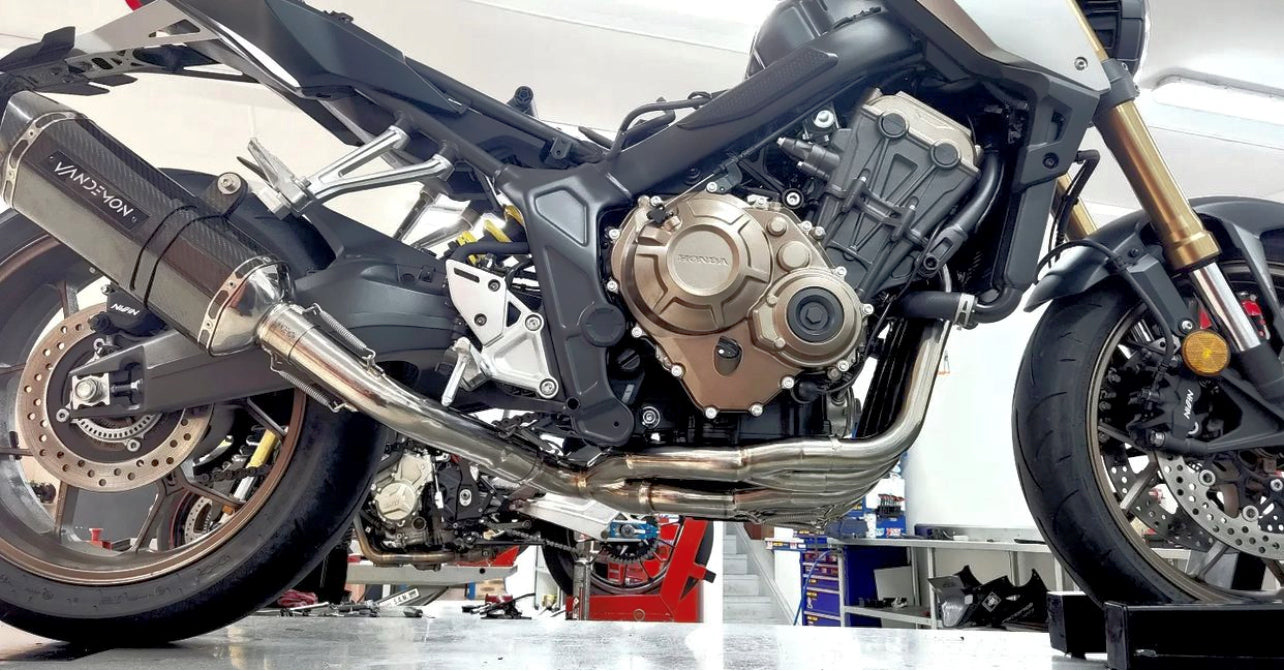 Honda CB650F, CBR650F, CB650R, CBR650R Titanium Exhaust System 2014-2023