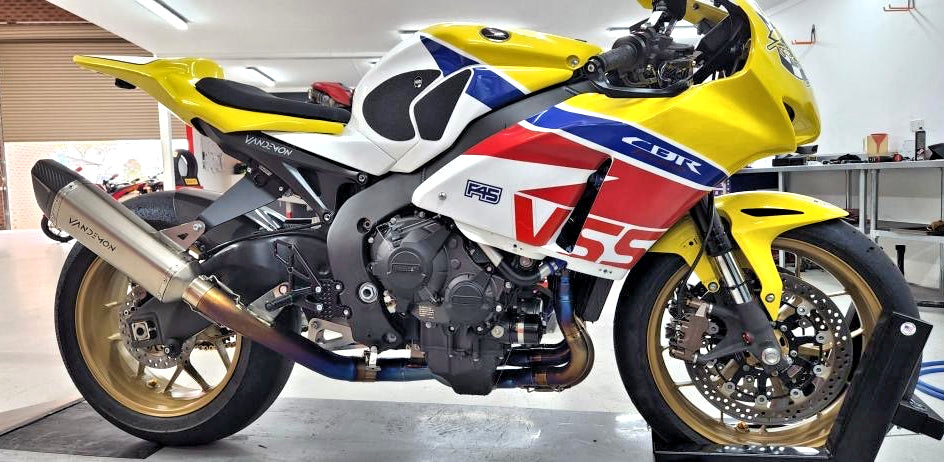 Sistema de escape de titanio Vandemon para Honda CBR1000RR y SP/SP2 2017-20