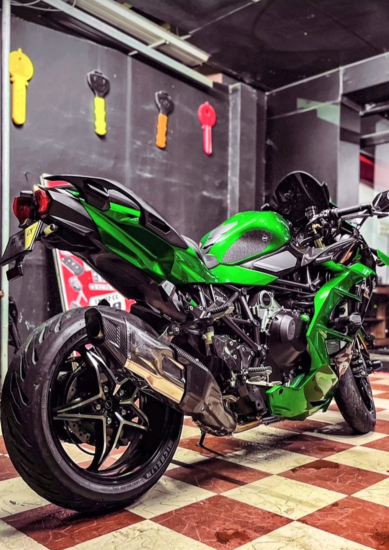 川崎 H2 SE SX Vandemon 双模隐形钛合金排气系统