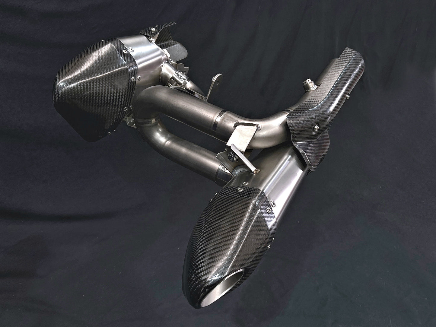 Triumph Rocket 3R, GT and Storm Titanium Slip-On Mufflers 2019-2025