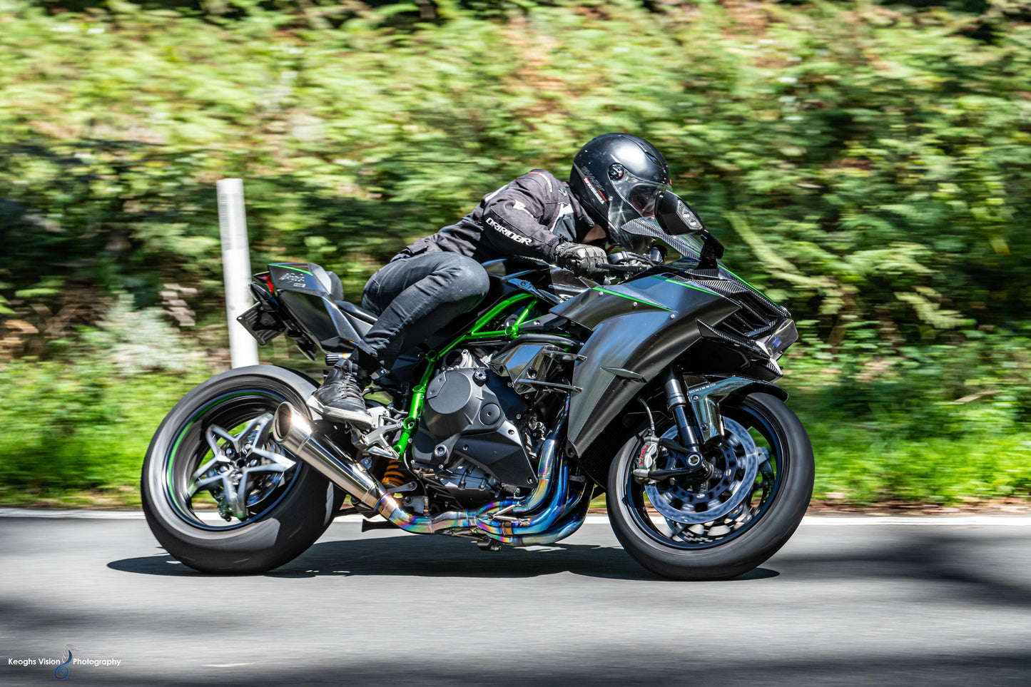 川崎 Ninja H2 & H2R Vandemon 抛光钛合金排气系统 2015-24