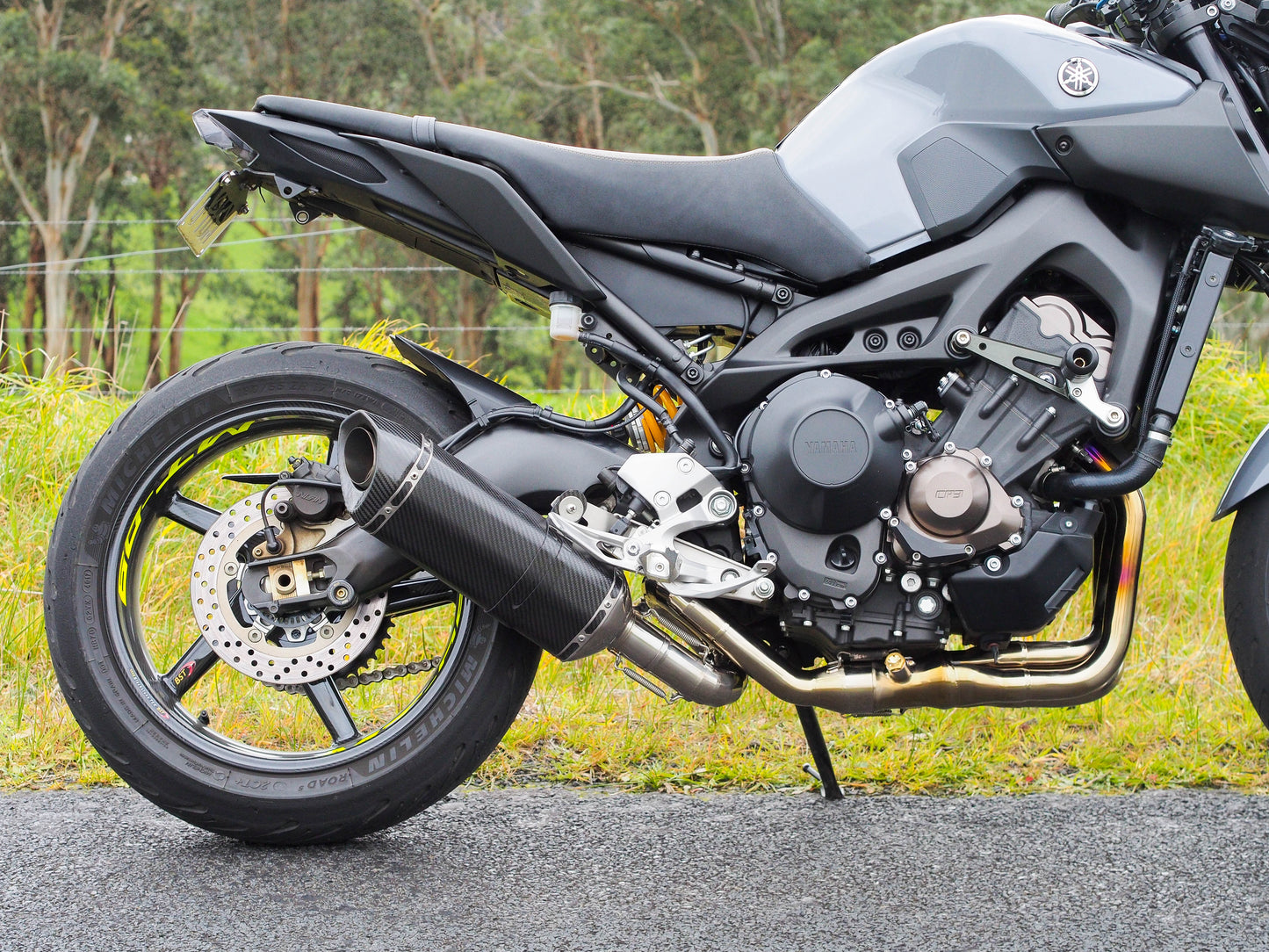 Yamaha MT09 FZ09 Vandemon Titanium Doughnut Exhaust