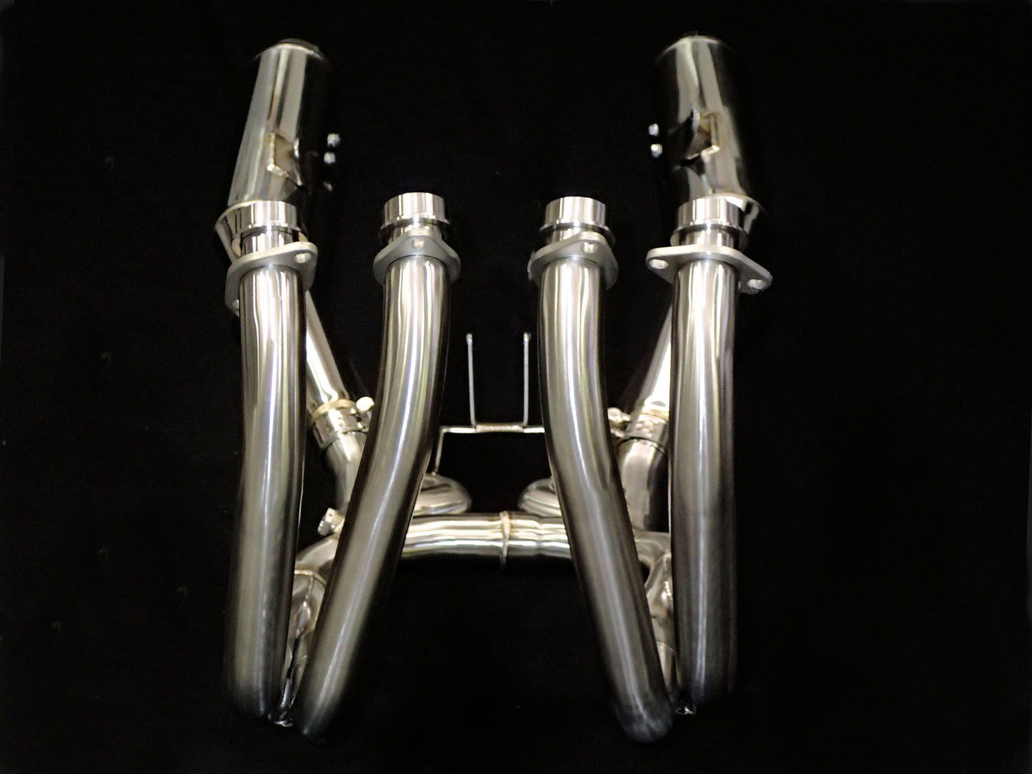 Sistema de escape de acero inoxidable Vandemon Cafe Racer Retro para Kawasaki Z900RS 2018-24
