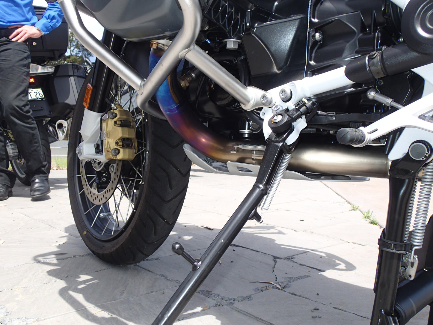 Sistema de escape de titanio Vandemon para BMW R1200GS Adventure 2014-18