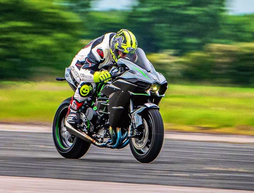 川崎 Ninja H2 & H2R Vandemon 抛光钛合金排气系统 2015-24