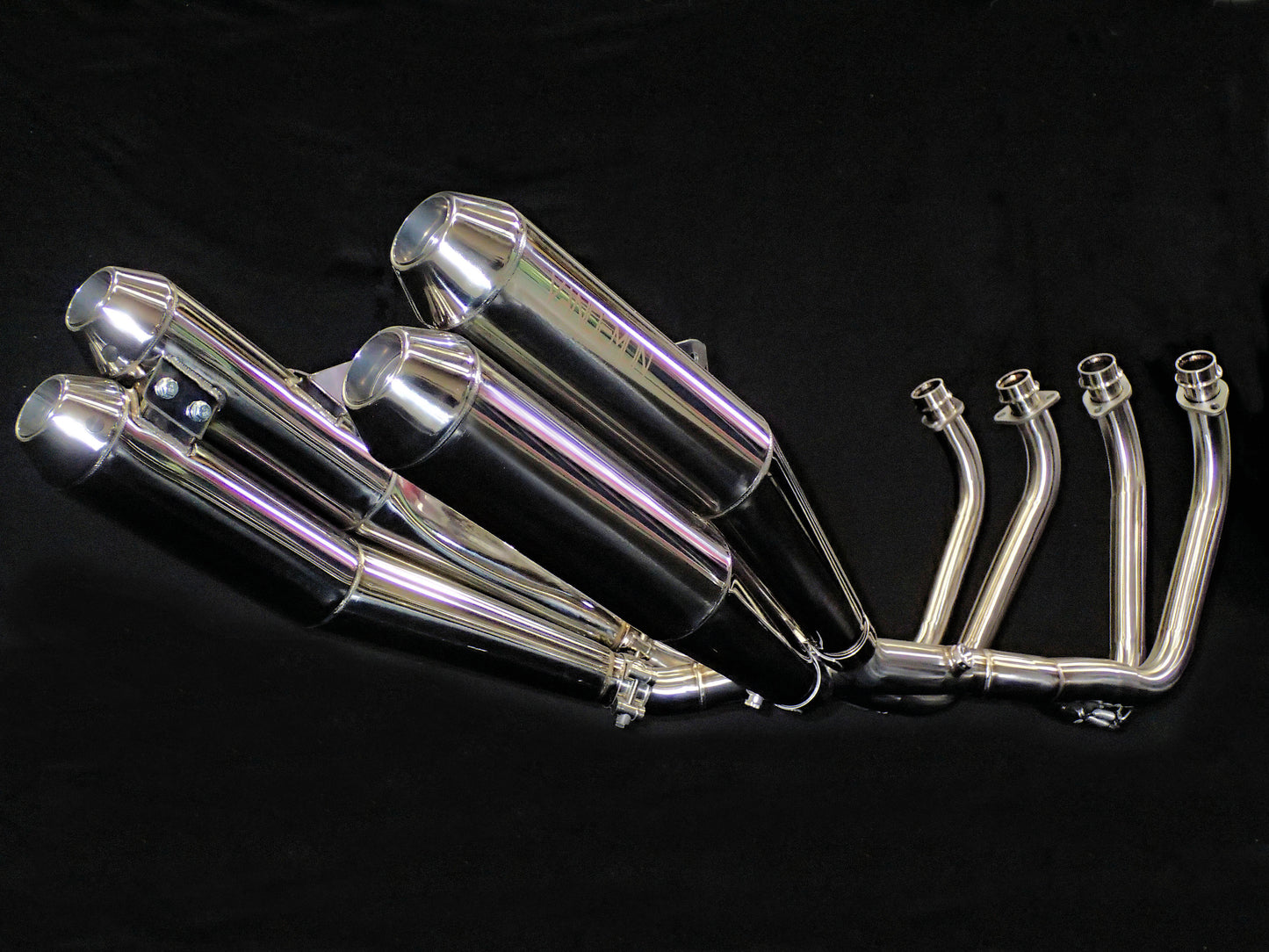 Sistema de escape de acero inoxidable Vandemon Cafe Racer Retro para Kawasaki Z900RS 2018-24