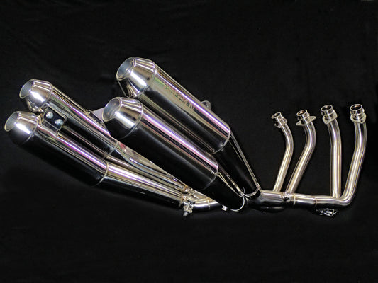 Sistema de escape de acero inoxidable Vandemon Cafe Racer Retro para Kawasaki Z900RS 2018-24