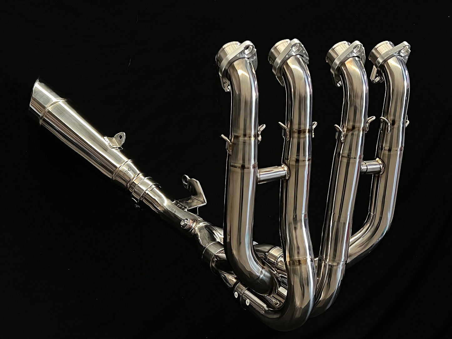 Kawasaki Ninja ZH2 Vandemon Polished Titanium Exhaust System