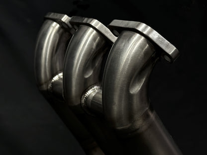 A motorcycle titanium spigots.