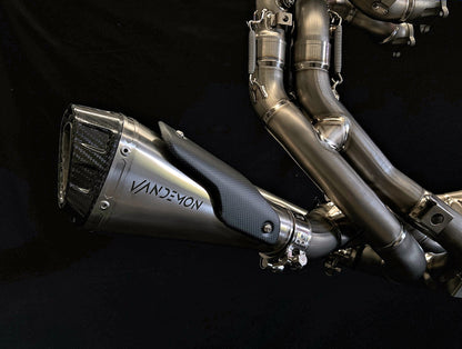 Ducati V4 / V4R Panigale & Streetfighter Vandemon Full Titanium Exhaust system 2023-2024