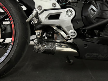 Sistema de escape de acero inoxidable para carreras CFMOTO 450SR y 450SR-S