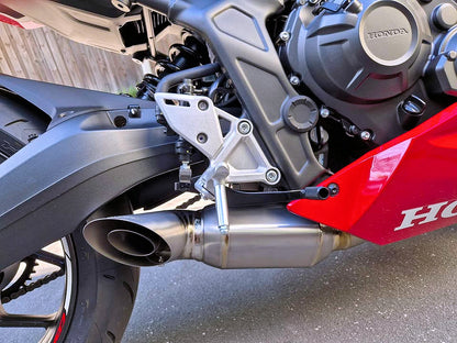 Honda CB650F, CBR650F, CB650R, CBR650R Titanium Low Mount Exhaust System