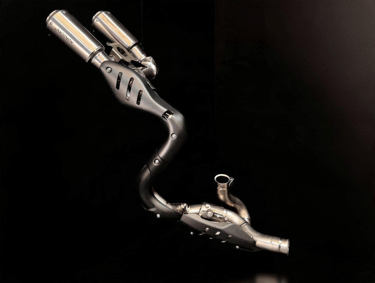 2025 Ducati Panigale V2 and V2S 890 Titanium High Mount Slip-On Exhaust