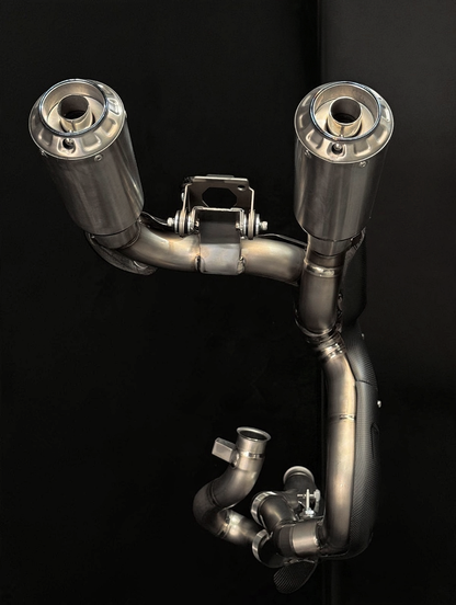 2025 Ducati Panigale V2 and V2S 890 Titanium High Mount Slip-On Exhaust