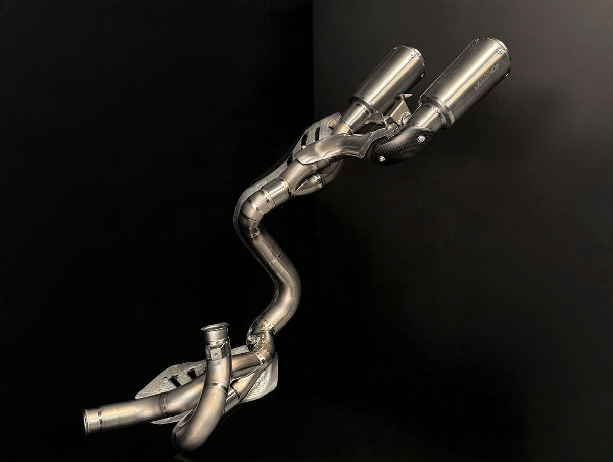 2025 Ducati Panigale V2 and V2S 890 Titanium High Mount Slip-On Exhaust
